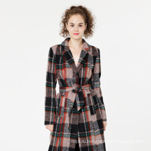 Модное зимнее свободное женское пальто в стиле ретро